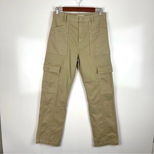 Madewell '90s Straight Cargo Jeans Khaki Tan Women's Size 28 Straight Leg Jeans
